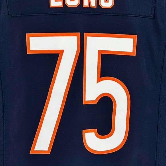 Kyle Long Chicago Bears Nike NFL On Field #75 Navy Blue Game Jersey Size Medium - Picture 10 of 14